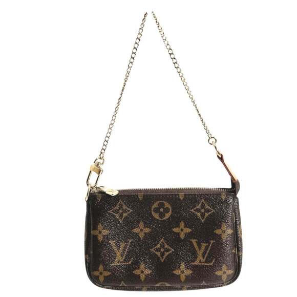 Louis Vuitton Handbags - LOUIS VUITTON Authentic Brown Monogram Canvas Pochette Pouch